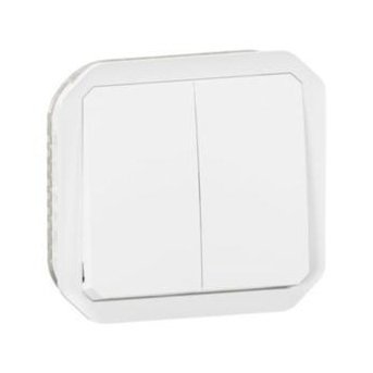 Перемикач/кнопка двоклавішний 10А механізм